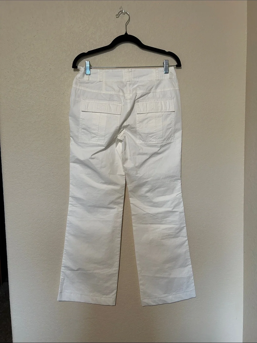 Free People The Thing Is Low Rise Utility Pants White Size 0 Y2K Cargo Wide Leg